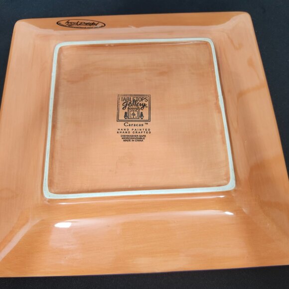 Vintage Tabletops Gallery Hand Painted Square Plate - Picture 2 of 5
